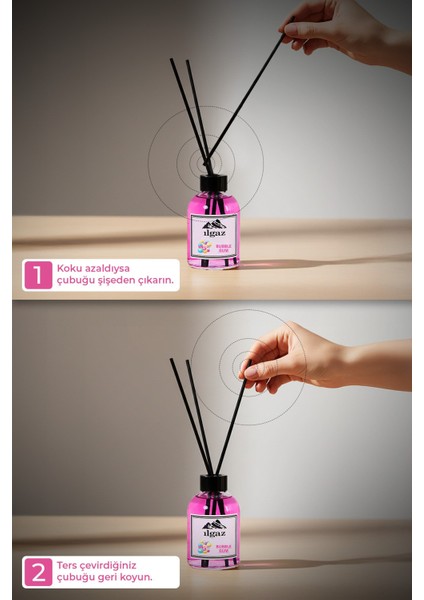 Sakız Bambu Çubuklu Oda Kokusu 110 ml | Red Diffuser Bubble Gum Ortam Kokusu indirimleri