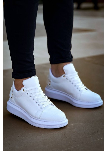 KB047 Kuback Beyaz Cilt Günlük Erkek Ayakkabı modelleri