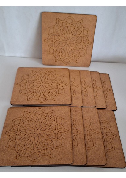 Renkli Mandala Desenli Ahşap Boyama Seti, Yaz ve Kreş Etkinliği Için Ideal fiyatları