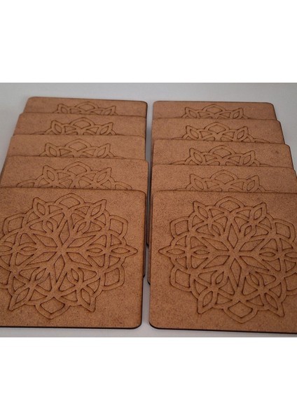 Renkli Mandala Desenli Ahşap Boyama Seti, Yaz ve Kreş Etkinliği Için Ideal fırsatları