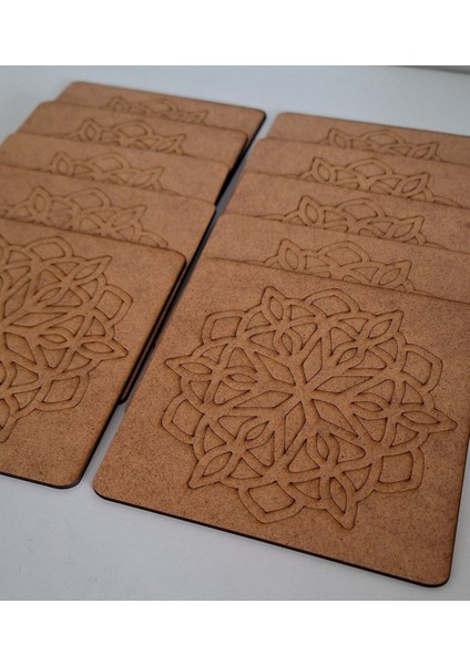 Renkli Mandala Desenli Ahşap Boyama Seti, Yaz ve Kreş Etkinliği Için Ideal indirimleri