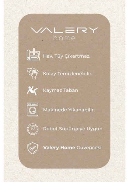 Rodney Vl Yıkanabilir Kaydırmaz Çift Taraf Pamuk Dokuma Beyaz Rix Premium Kalite Kilim