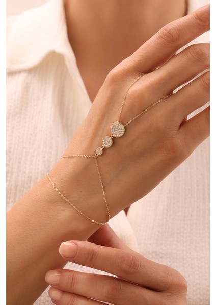 14 Ayar Altın Sıralı Yuvarlak Şahmeran