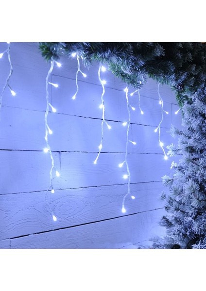 Dekoratif Saçak Perde LED Aydınlatma Iç/dış Mekan 20 Metre Eklenebilir Fiş - 8 Animasyonlu fırsatları