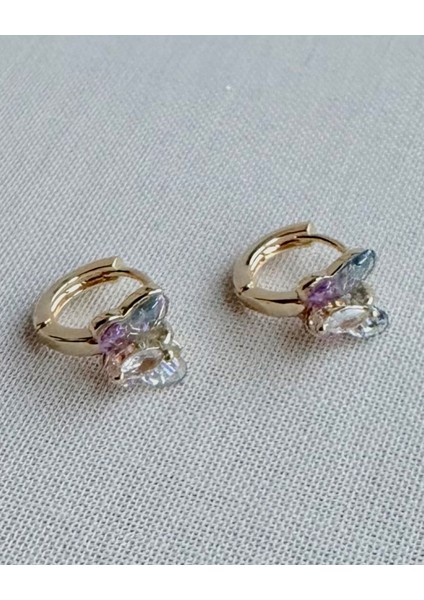 MİNİ TAŞLI KELEBEK KÜPE