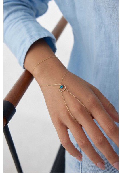 14 Ayar Altın Nazar Boncuklu Şahmeran fiyatları