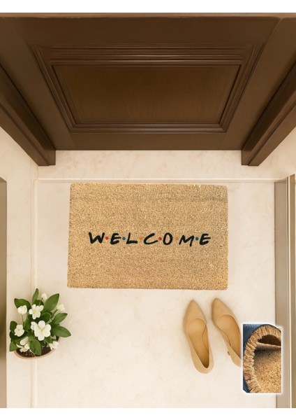 Friends 40X60 cm Coco Kapı Önü Paspası Çiçek