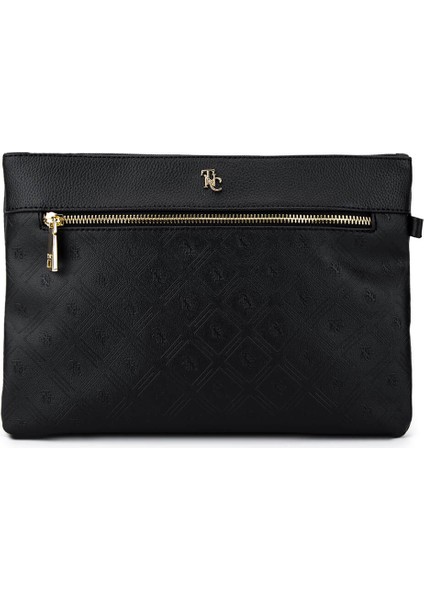 Erkek Suni Deri Siyah Clutch Çanta 743 2337 Bn Cnt SK25-26 Sıyah Mng