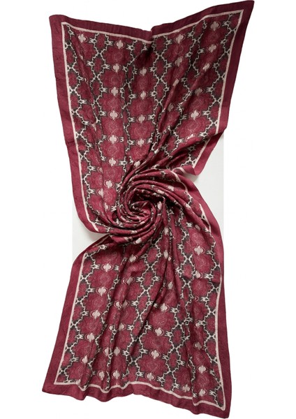 Bordo Desenli Şal fiyatları