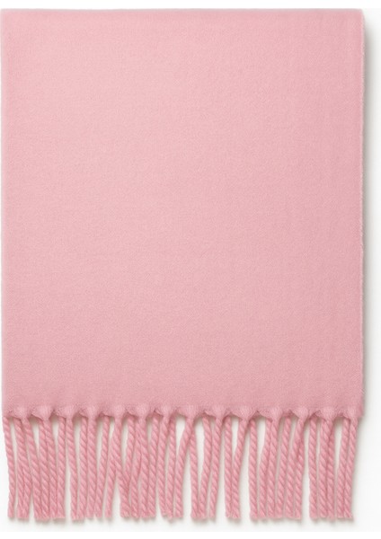 Kadın Pudra Pembe Püsküllü Soft Dokulu Şal fiyatları