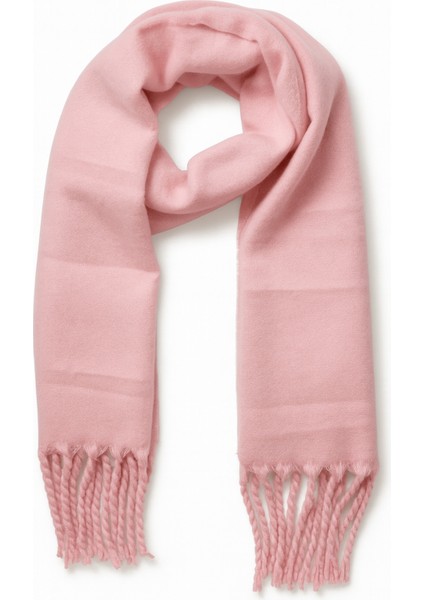 Kadın Pudra Pembe Püsküllü Soft Dokulu Şal modelleri