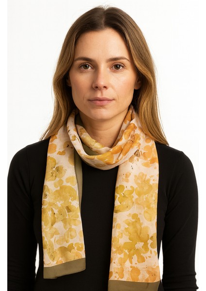 Sarı Desenli Şal
