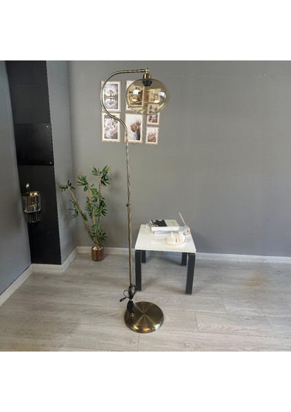 Solvia Cam Bal Rengi C Gövde Lambader Modern Oturma Odası