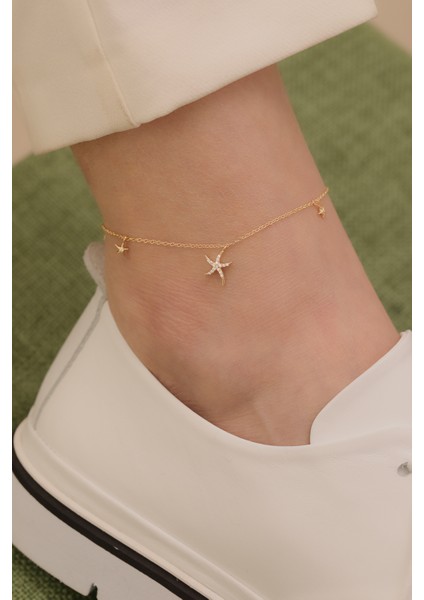 14 Ayar Altın Deniz Yıldızı Halhal fiyatları