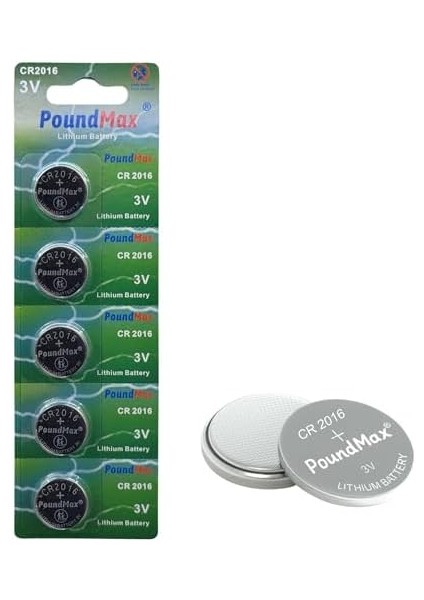 Lityum CR2016 Düğme Hücreli Pil, 3 V | 1 x Blister 5 Adet modelleri