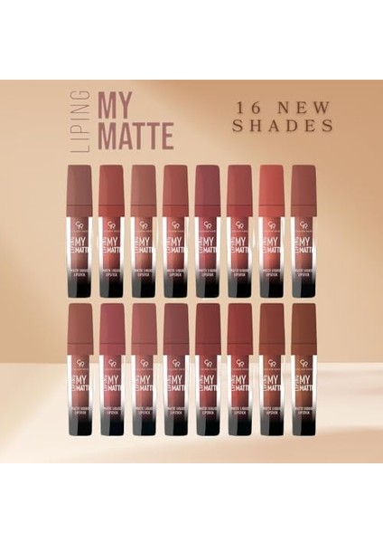Golden Rose Liping My Matte No:19 - Ruj fiyatları