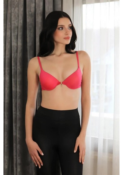 Kadın Destekli Balenli Sütyen Fuşya modelleri