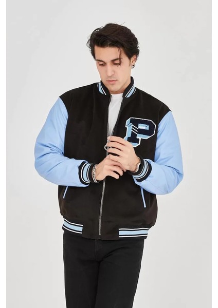 Erkek Içten Elyaf ve Astarlı Kolları Suni Deri Ceket