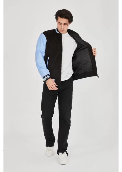 Erkek Içten Elyaf ve Astarlı Kolları Suni Deri Ceket modelleri