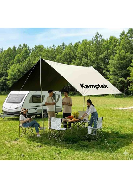 Kamp Piknik Plaj Karavan Yanı Güneş Tentesi Set Uv Güneş Koruyuculu Su Geçirmez Branda