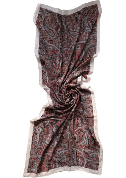 Bej Kenarlı Etnik Desenli Şal fiyatları