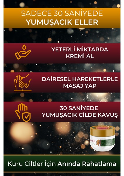 Yoğun Nemlendirici Shea Butter Içeren Hızlı Emilen Vanilya & Zencefil Kokulu El Vücut Kremi 3X30 Gr.