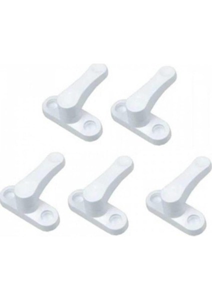 Çekmeli Kilit Plastik Pencere Emniyet Kilidi, Emniyet Kilidi (5 Adet) Beyaz Renk