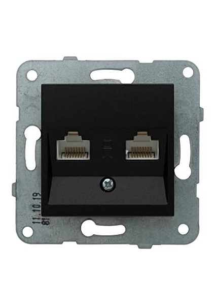 Novella/ Siyah +Nüm Cat6+Cat3 Mekanizma+Düğme Kapak fiyatları