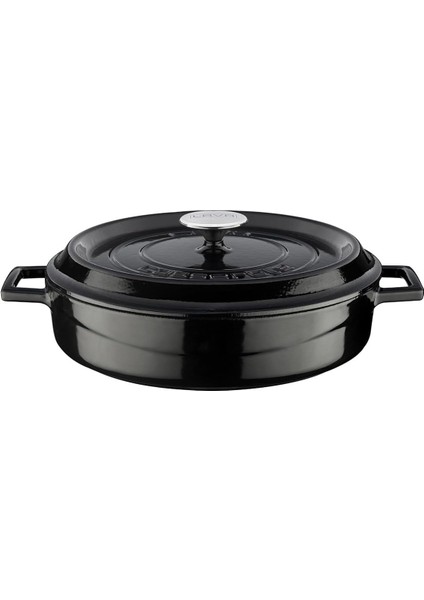 Döküm Çok Amaçlı Yayvan Tencere Çap(Ø) 28 cm - Trendy Siyah fiyatları