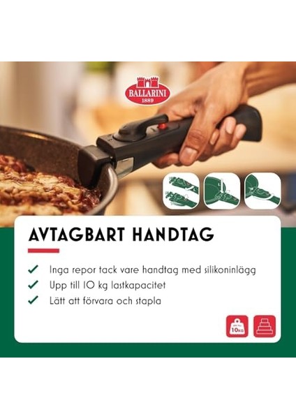 Torre Kızartma Tavası Seti, Seramik Kaplama, 24 + 28 Cm, Indüksiyonlu Ocaklara Uygun, Çıkarılabilir Sap, Alüminyum modelleri