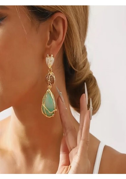 Trend Markaların Modeli Şık Sallantılı Geometrik Küpeler fiyatları