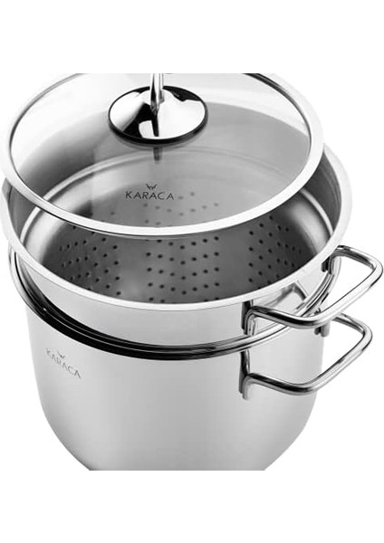 153.03.08.0370 Mutfaksever Çelik Spagetti Tenceresi 20 Cm, Çelik, Medium fiyatları