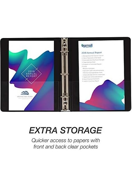 Economy 3 Halkalı Mini Bağlayıcı, Abd&apos;de Üretilmiştir, 5/8 Inç Yuvarlak Halka Bağlayıcı, 100 Yaprak Tutar, Siyah, 6&apos;lı Paket (MP32300) fiyatları