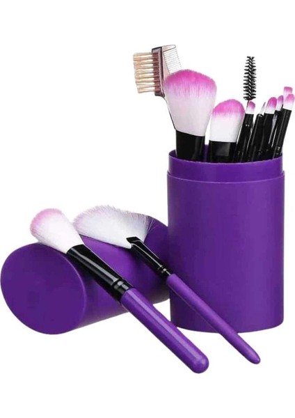 12 Parça Profesyonel Makyaj Seti Yumuşak Kıllı Yüz ve Göz Makyajına Uygun indirimleri