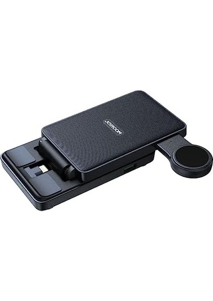 JR-WQS02 4-In-1 Katlanabilir Kablosuz Şarj Istasyonu Type-C Siyah Standart modelleri