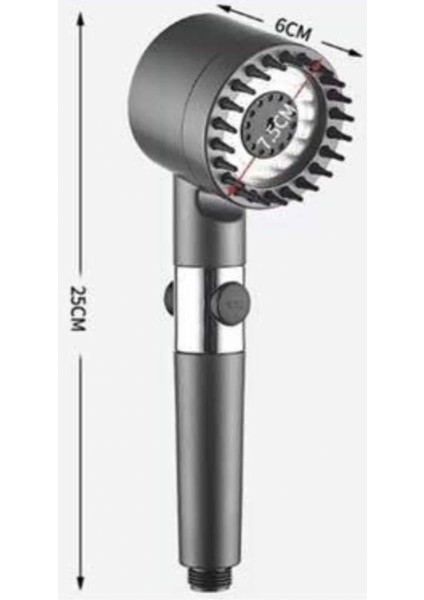 Yüksek Performanslı Masaj Etkili Su Tasarruflu Duş Başlığı Krom Kaplama Uzun Ömürlü indirimleri