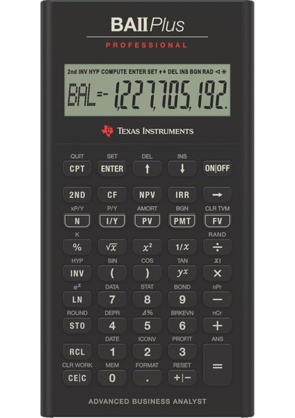 Instruments Ba Iı Professional Finansal Hesap Makinesi