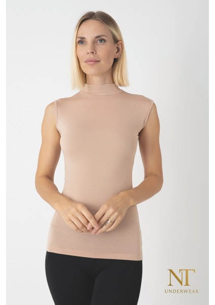 Kadın Bambu Balıkçı Yaka Sıfır Kol T-Shirt – Hafif, Rahat ve Şık fiyatları