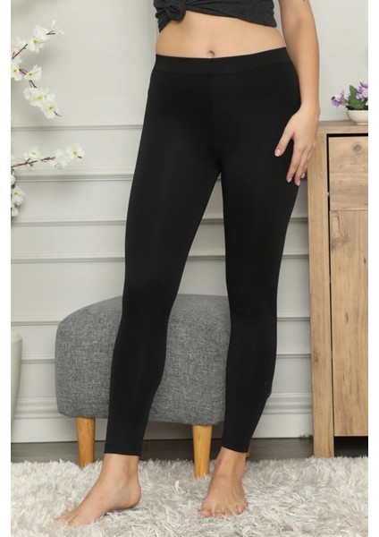 Mikro Jardonlu Kalın Siyah Tayt Siyah fiyatları