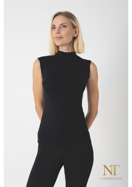 Kadın Bambu Balıkçı Yaka Sıfır Kol T-Shirt – Hafif, Rahat ve Şık modelleri