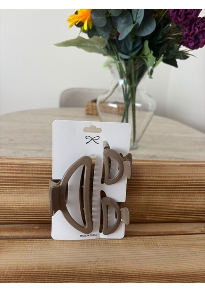 3'lü Saç Mandalı Taş Rengi