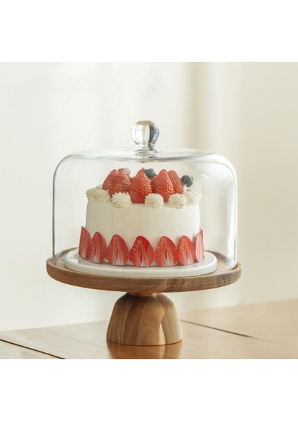 Akasya Standlı Cam Fanus Enyy