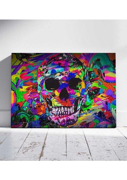 Renk Festivali Kurukafa Pop Art Kanvas Tablo