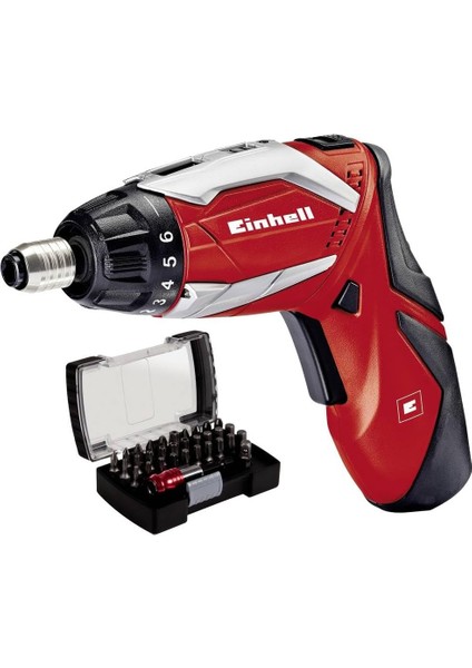 Şarjlı Vidalama Te-Sd 3,6 Li Kit (Lityum Iyon, 3,6 V, 1,5 Ah, 3,5 Nm Tork, 2x LED Işık, Şarj Cihazı, 32 Parçalı Uç Seti, Saklama Kutusu Dahil) - 4513495