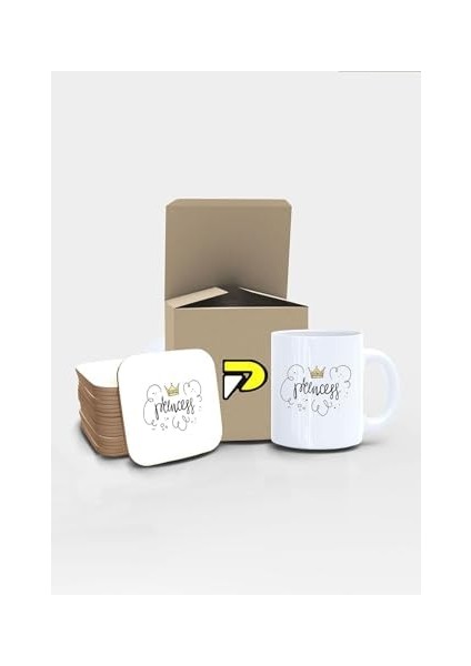 Baby Boss Patron Yazılı Tipografik Tasarımlı Baskılı Kupa Bardak Seti, Eğlenceli Özel Hediye Mug