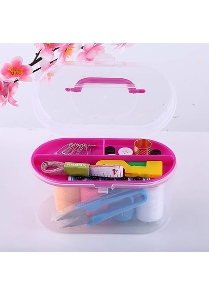 Mini Komple Dikiş Seti, 8 Renkli Iplik,, Iğne, Mezura, Düğme ve Taşıma Çantalı, Ev ve Seyahat Için Pratik Dıy Dikiş Malzemeleri modelleri