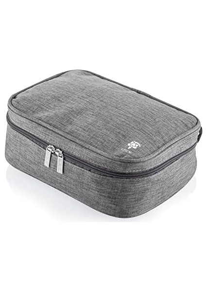 Fermuarlı Elektronik Aksesuar Düzenleyici Çanta Organizer Kablo Düzenleyici Gadget Çanta Kemerli Su Geçirmez Boyun Askılı Aksesuar Çantası Gri SRF11-01 modelleri