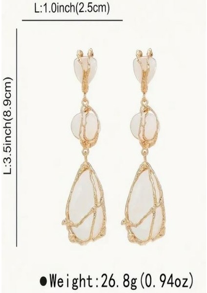 Trend Markaların Modeli Şık Sallantılı Geometrik Küpeler modelleri