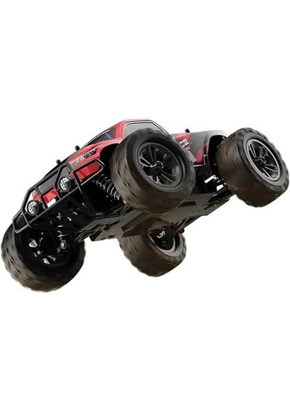 2.4ghz Uzaktan Kumandalı 1:16 Ölçek 40 Km Hız Yapabilen Şarjlı 4x4 Metal Iç Aksamlı Off-Road Araba (K.kırmızı)