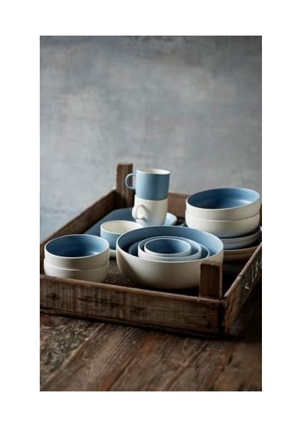 Studio Round Salata Kasesi Dia 25 cm Mat Beyaz/mat River fiyatları